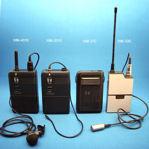 TOA lapel radio microphone systems